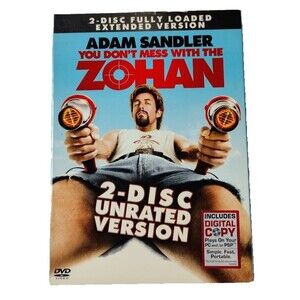 You Don't Mess With the Zohan Unrated DVD 2-Disc 2008 NEW